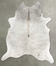 Grey Brindle XX-Large Brazilian Cowhide Rug 8'8"H x 7'1"W #B30554 by Hudson Hides