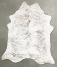 Grey Brindle XX-Large Brazilian Cowhide Rug 8'3"H x 7'3"W #B30555 by Hudson Hides