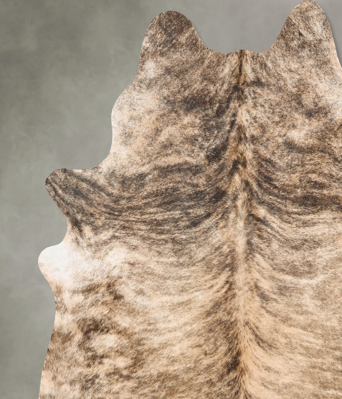 Light Brindle XX-Large Brazilian Cowhide Rug 8'2"H x 7'4"W #B30559 by Hudson Hides