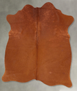 Solid Brown Medium Brazilian Cowhide Rug 5'9"H x 5'2"W #B30563 by Hudson Hides