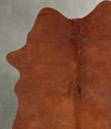 Solid Brown Large Brazilian Cowhide Rug 6'10"H x 5'2"W #B30566 by Hudson Hides