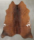 Warm Caramel Medium Brazilian Cowhide Rug 4'4"H x 4'2"W #B30570 by Hudson Hides