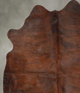 Medium Brindle Large Brazilian Cowhide Rug 6'2"H x 5'3"W #B30574 by Hudson Hides