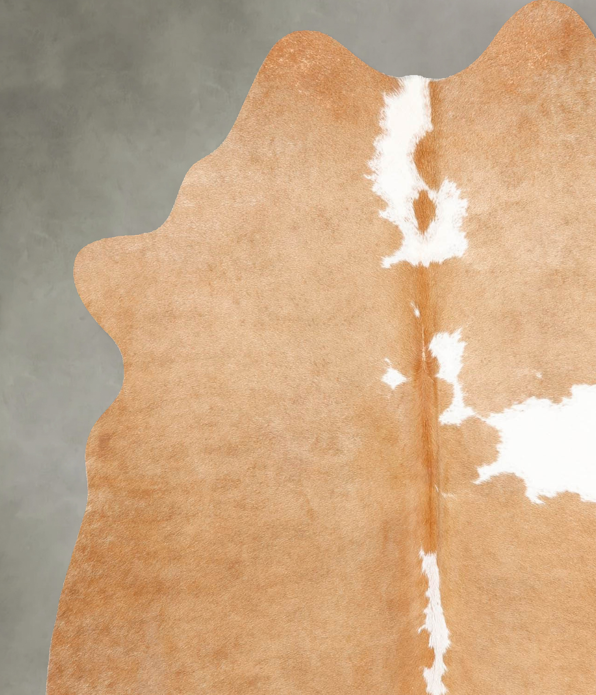 Beige and White Cowhide Rug #B30576