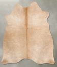 Light Caramel Medium Brazilian Cowhide Rug 5'7"H x 5'1"W #B30577 by Hudson Hides