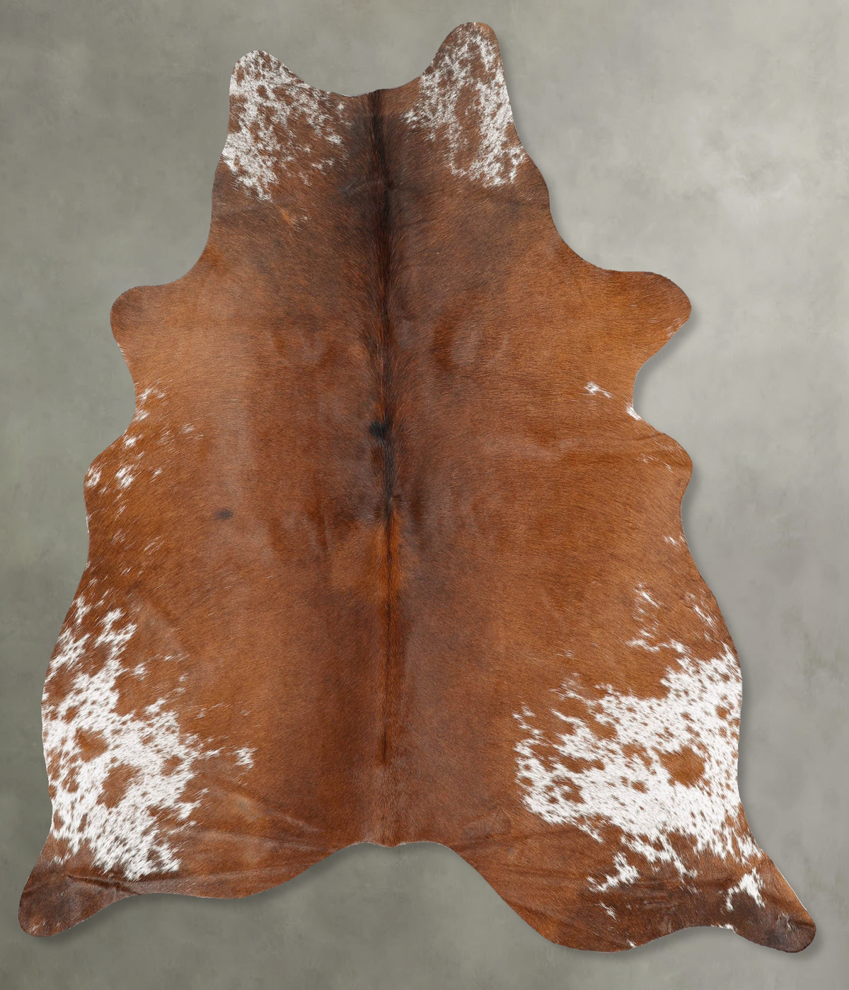 Salt and Pepper Brown Cowhide Rug #B30578