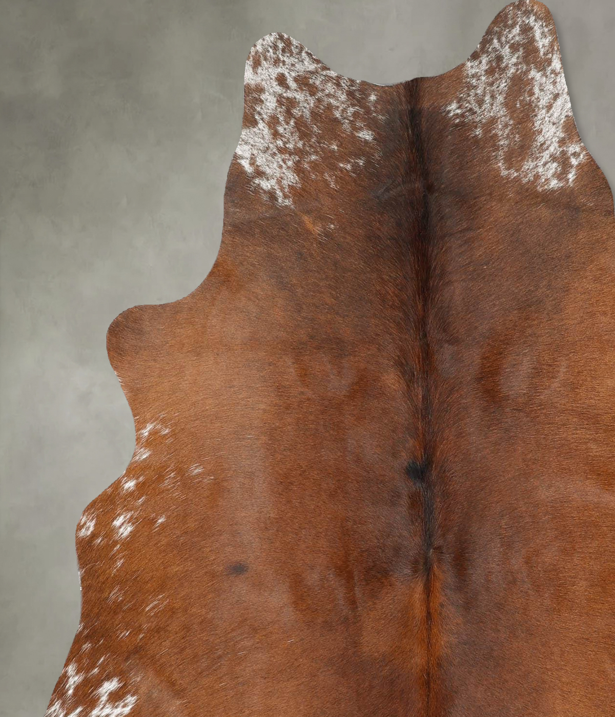 Salt and Pepper Brown Medium Brazilian Cowhide Rug 6'0"H x 5'0"W #B30578 by Hudson Hides