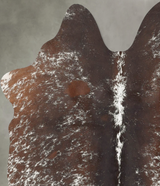 Salt and Pepper Brown Medium Brazilian Cowhide Rug 5'0"H x 4'6"W #B30580 by Hudson Hides