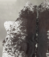 Salt and Pepper Black Medium Brazilian Cowhide Rug 5'2"H x 4'8"W #B30582 by Hudson Hides