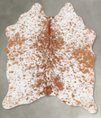 Salt and Pepper Brown Medium Brazilian Cowhide Rug 5'8"H x 4'10"W #B30587 by Hudson Hides
