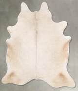 Champagne Large Brazilian Cowhide Rug 6'9"H x 5'11"W #B30588 by Hudson Hides