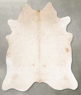 Champagne X-Large Brazilian Cowhide Rug 6'9"H x 6'0"W #B30589 by Hudson Hides