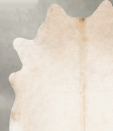 Champagne X-Large Brazilian Cowhide Rug 6'9"H x 6'0"W #B30589 by Hudson Hides