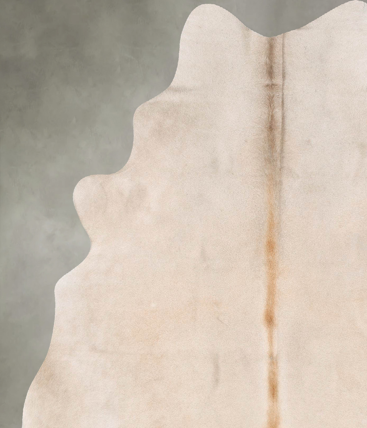 Champagne Large Brazilian Cowhide Rug 6'5"H x 5'5"W #B30594 by Hudson Hides