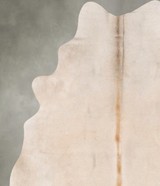 Champagne Large Brazilian Cowhide Rug 6'5"H x 5'5"W #B30594 by Hudson Hides