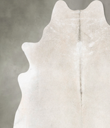 Grey with Beige X-Large Brazilian Cowhide Rug 7'3"H x 6'6"W #B30595 by Hudson Hides