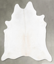 Light Grey X-Large Brazilian Cowhide Rug 7'3"H x 6'7"W #B30596 by Hudson Hides