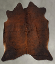 Warm Caramel Large Brazilian Cowhide Rug 6'5"H x 6'2"W #B30602 by Hudson Hides