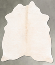 Ivory with Beige Medium Brazilian Cowhide Rug 5'10"H x 4'7"W #B30603 by Hudson Hides