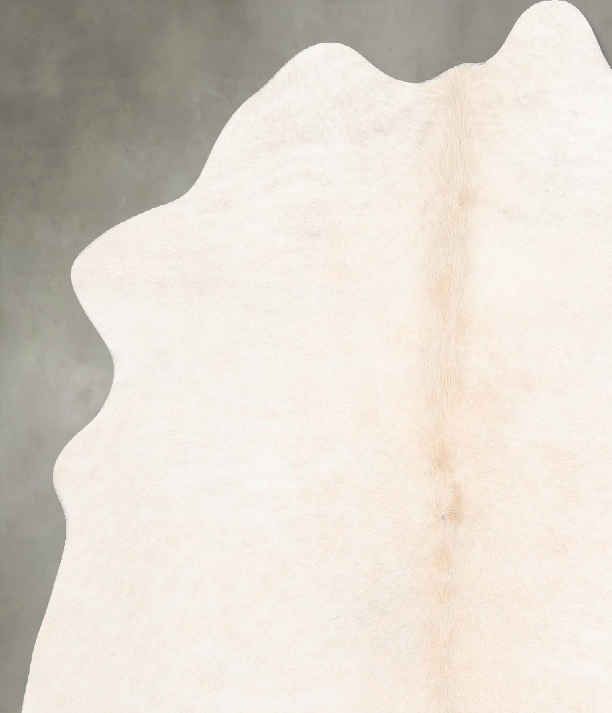Ivory with Beige Medium Brazilian Cowhide Rug 5'10"H x 4'7"W #B30603 by Hudson Hides