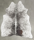 Salt and Pepper Black Medium Brazilian Cowhide Rug 5'0"H x 4'0"W #B30604 by Hudson Hides