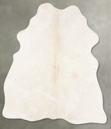 Ivory with Beige Medium Brazilian Cowhide Rug 5'1"H x 3'10"W #B30606 by Hudson Hides