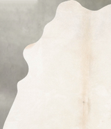 Ivory with Beige Medium Brazilian Cowhide Rug 5'1"H x 3'10"W #B30606 by Hudson Hides