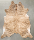 Light Brindle XX-Large Brazilian Cowhide Rug 7'7"H x 7'2"W #B30608 by Hudson Hides
