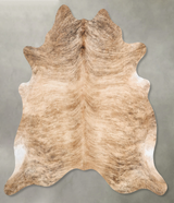 Light Brindle XX-Large Brazilian Cowhide Rug 7'7"H x 7'2"W #B30608 by Hudson Hides