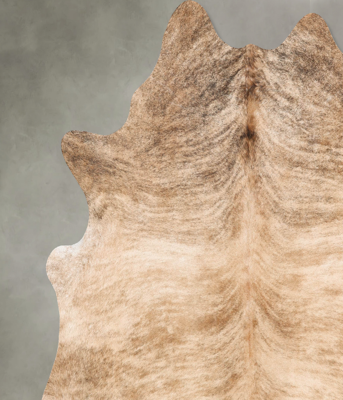 Light Brindle XX-Large Brazilian Cowhide Rug 7'7"H x 7'2"W #B30608 by Hudson Hides