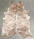 Light Brindle XX-Large Brazilian Cowhide Rug 7'11"H x 6'9"W #B30609 by Hudson Hides