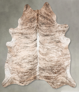 Light Brindle XX-Large Brazilian Cowhide Rug 7'11"H x 6'9"W #B30609 by Hudson Hides