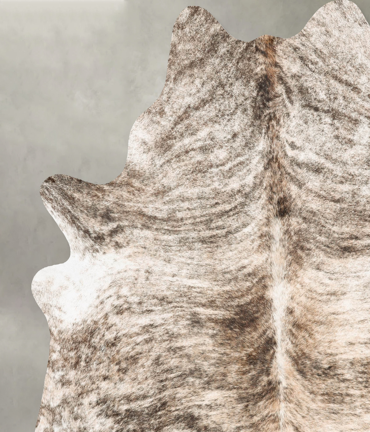Light Brindle XX-Large Brazilian Cowhide Rug 8'1"H x 6'7"W #B30610 by Hudson Hides