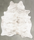 Grey Brindle XX-Large Brazilian Cowhide Rug 8'2"H x 6'7"W #B30611 by Hudson Hides