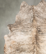 Light Brindle X-Large Brazilian Cowhide Rug 7'7"H x 6'3"W #B30612 by Hudson Hides