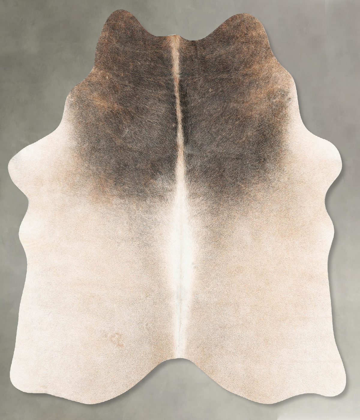 Grey with Beige Cowhide Rug #B30614