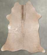 Taupe Medium Brazilian Cowhide Rug 5'5"H x 4'8"W #B30617 by Hudson Hides