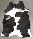 Black and White Medium Brazilian Cowhide Rug 5'10"H x 4'7"W #B30619 by Hudson Hides