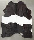 Black and White Medium Brazilian Cowhide Rug 5'9"H x 4'8"W #B30622 by Hudson Hides