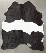 Black and White Medium Brazilian Cowhide Rug 5'9"H x 4'8"W #B30622 by Hudson Hides