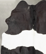 Black and White Medium Brazilian Cowhide Rug 5'9"H x 4'8"W #B30622 by Hudson Hides