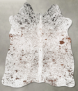 Salt and Pepper Brown Medium Brazilian Cowhide Rug 4'8"H x 4'4"W #B30623 by Hudson Hides