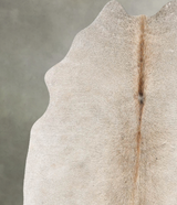 Grey with Beige Medium Brazilian Cowhide Rug 5'1"H x 4'9"W #B30624 by Hudson Hides