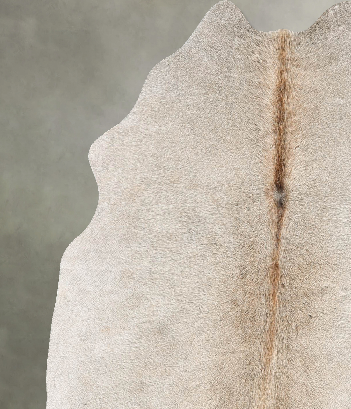 Grey with Beige Cowhide Rug #B30624