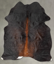 Chocolate Medium Brazilian Cowhide Rug 6'2"H x 4'4"W #B30627 by Hudson Hides