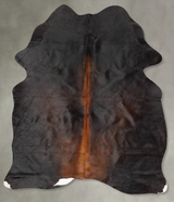 Chocolate Medium Brazilian Cowhide Rug 6'2"H x 4'4"W #B30627 by Hudson Hides