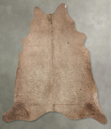 Taupe XX-Large Brazilian Cowhide Rug 7'10"H x 6'9"W #B30633 by Hudson Hides