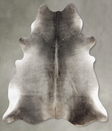 Medium Grey X-Large Brazilian Cowhide Rug 7'5"H x 6'4"W #B30635 by Hudson Hides