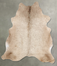Champagne Large Brazilian Cowhide Rug 6'6"H x 5'5"W #B30637 by Hudson Hides