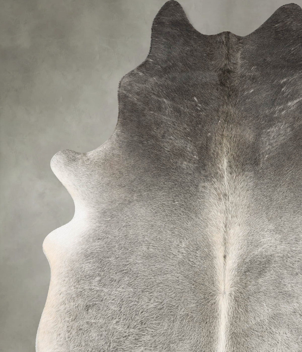 Medium Grey X-Large Brazilian Cowhide Rug 7'9"H x 6'0"W #B30638 by Hudson Hides